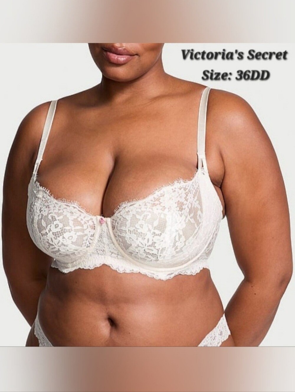 Victoria's Secret Dream Angels Wicked Unlined Lace Balconette Bra 36DD